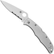 Spyderco Endura 4 Stainless Steel C10PS Taschenmesser mit Teilwellenschliff