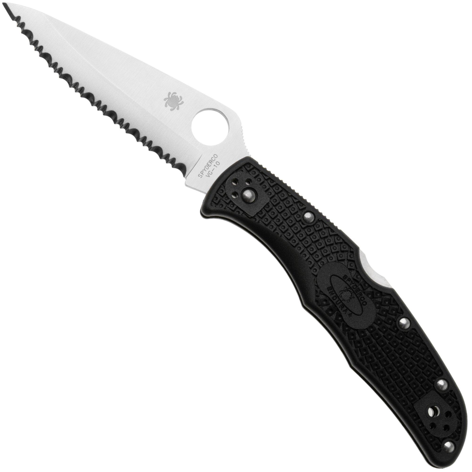 Spyderco Endura 4 C10SBK serrated pocket knife