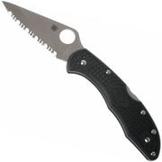 Spyderco Delica 4 C11SBK serrated pocket knife