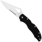 Spyderco Byrd Harrier 2 BY01GPS2 Black G10, Taschenmesser mit Teilwellenschliff