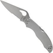 Spyderco Harrier 2 Stainless BY01PS2 couteau de poche partly serrated