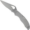 Spyderco Byrd Harrier 2 Stainless BY01PS2 partially serrated pocket knife
