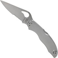 Bild für Spyderco Byrd Harrier 2 Stainless BY01PS2 Taschenmesser mit Teilwellenschliff