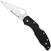 Spyderco Byrd Meadowlark 2 BY04PSBK2 partially serrated pocket knife