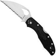 Spyderco Byrd Meadowlark 2 Wharncliffe BY04SBKWC2 serrated pocket knife