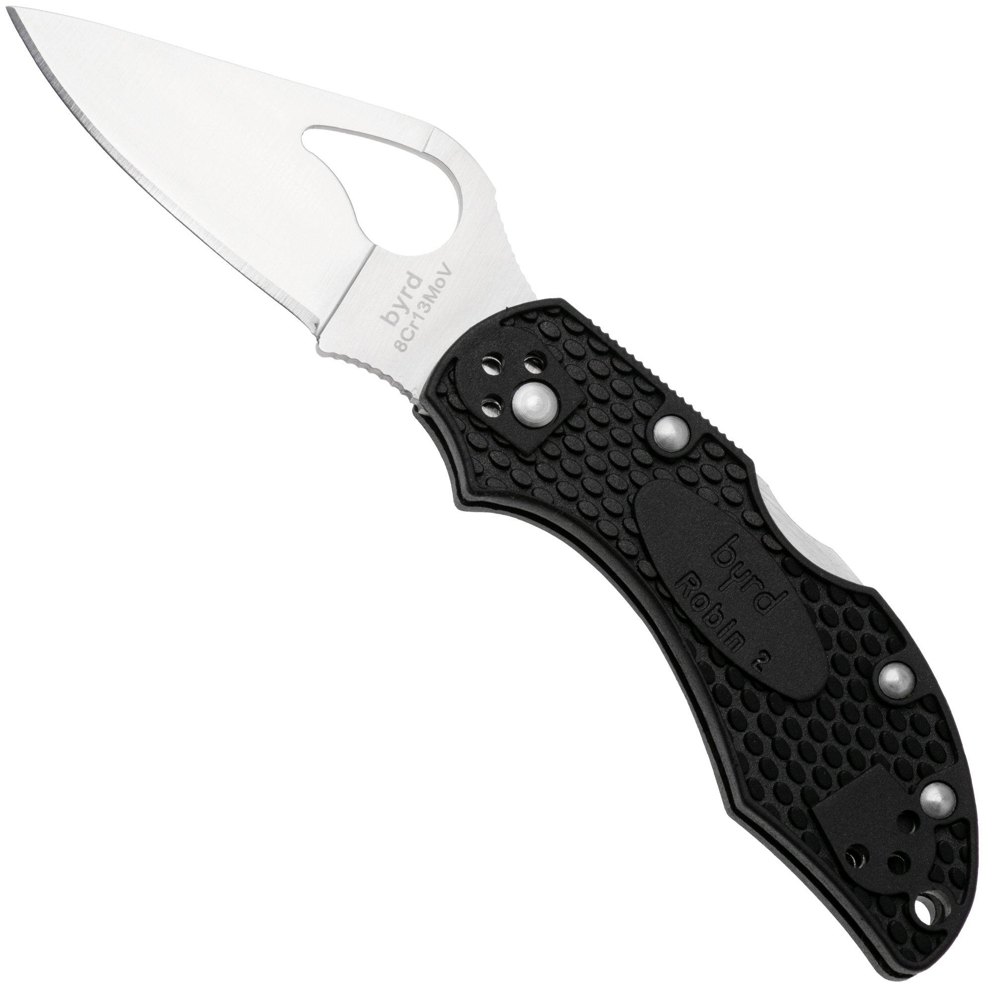 Spyderco Byrd Robin 2 Noir BY10PBK2 couteau de poche