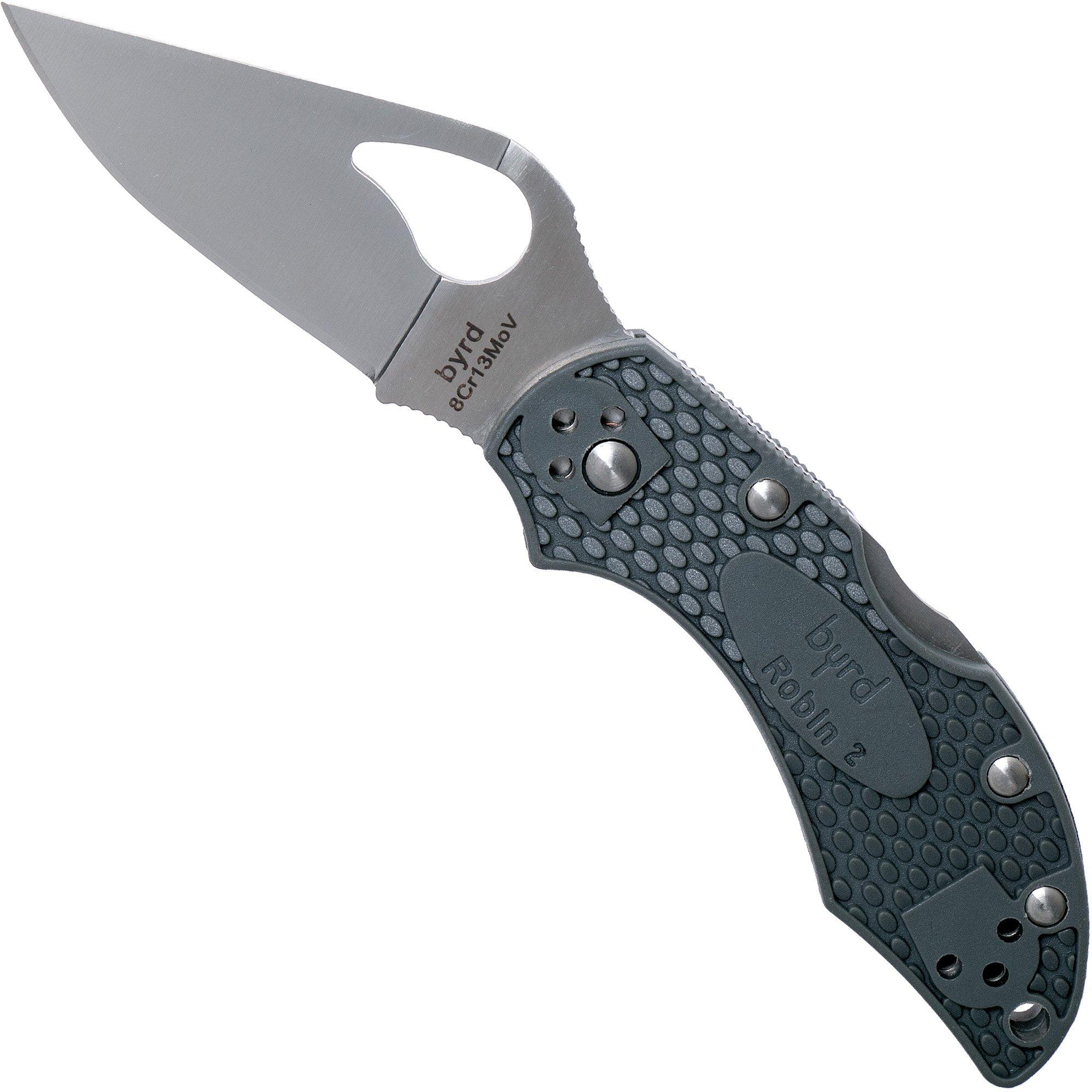 Spyderco Byrd Robin 2 grau BY10PGY2 Taschenmesser