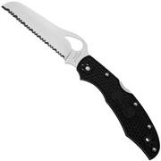 Spyderco Byrd Cara Cara 2 Rescue BY17SBK2 Black FRN, coltello da tasca seghettato