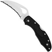 Spyderco Byrd Meadowlark Hawkbill BY22SBK Taschenmesser mit Wellenschliff