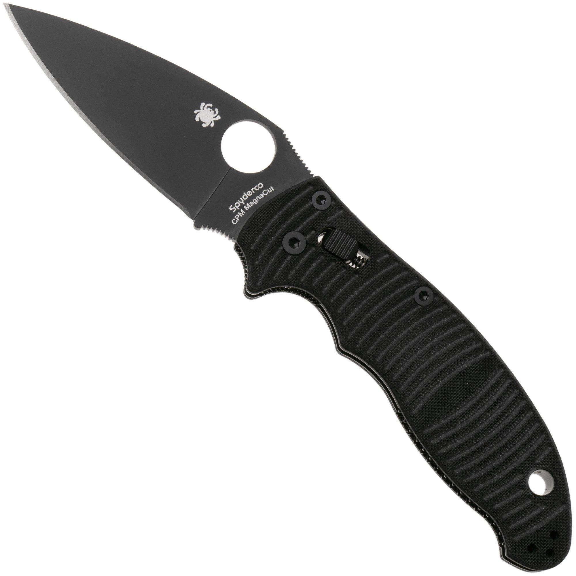 Spyderco Manix 2 Salt Black DLC CPM MagnaCut C101GMCBKP2 Black G10 zakmes