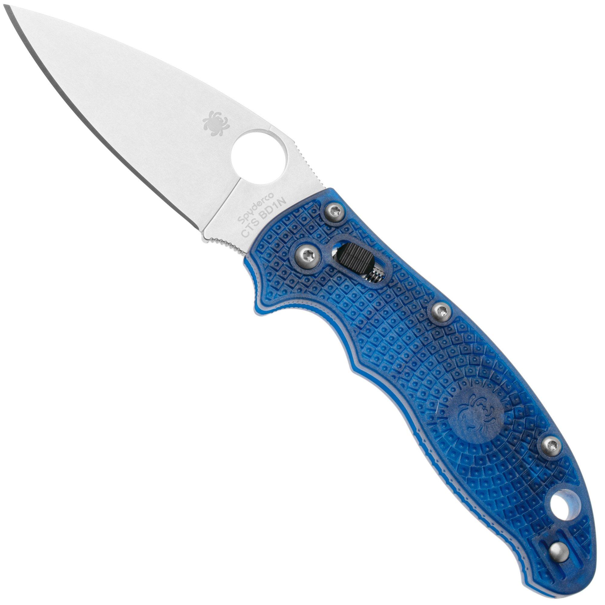Nóż Spyderco Manix 2 Translucent Blue PE C101PBL2
