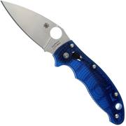 Spyderco Manix 2 Translucent Blue PE - C101PBL2