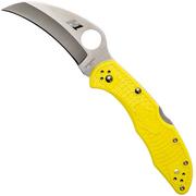 Spyderco Tasman Salt 2 C106PYL2 Plain Edge pocket knife, yellow