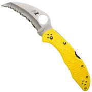 Spyderco Tasman Salt 2 C106SYL2 pocket knife, yellow