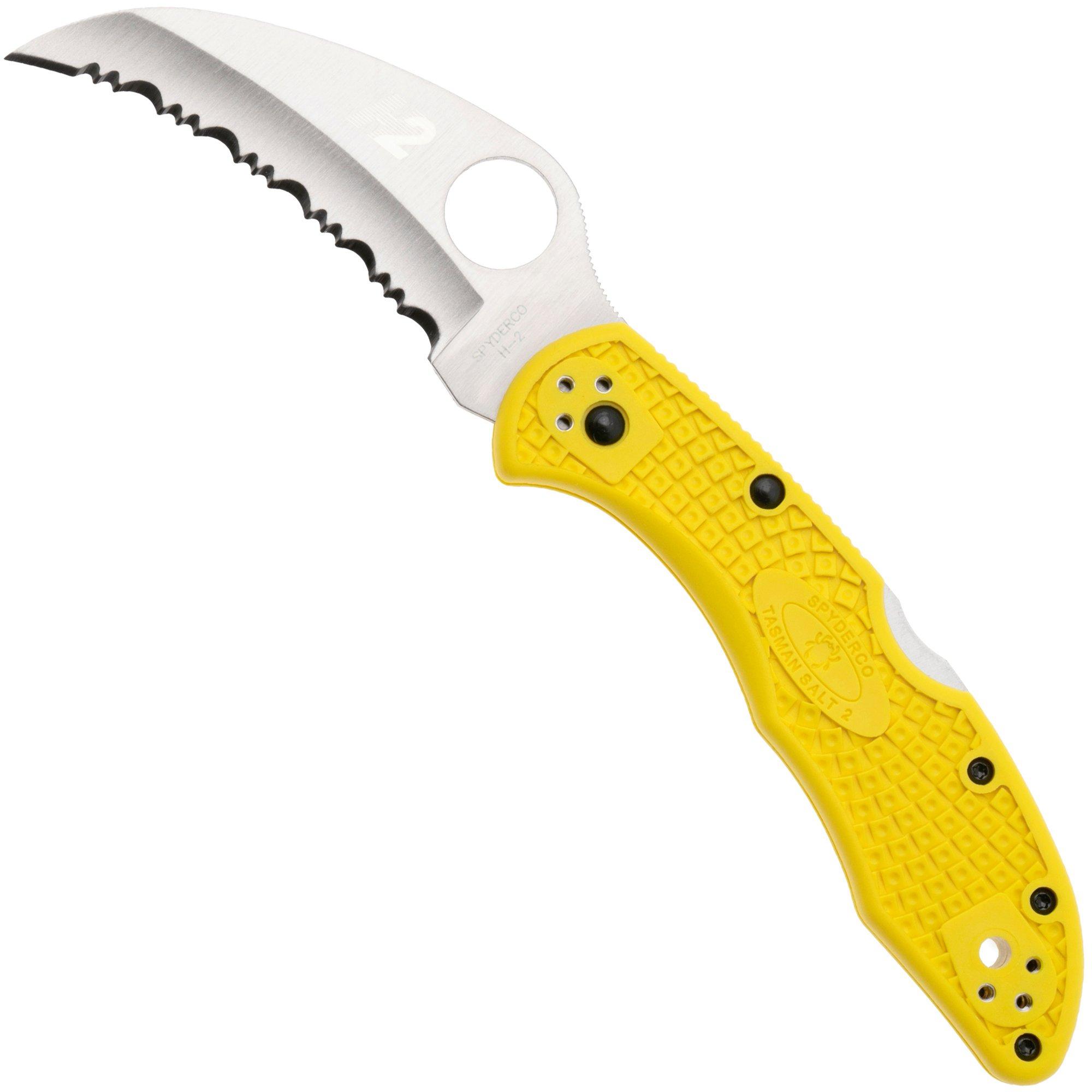 Spyderco Tasman Salt 2 C106SYL2 Taschenmesser, gelb
