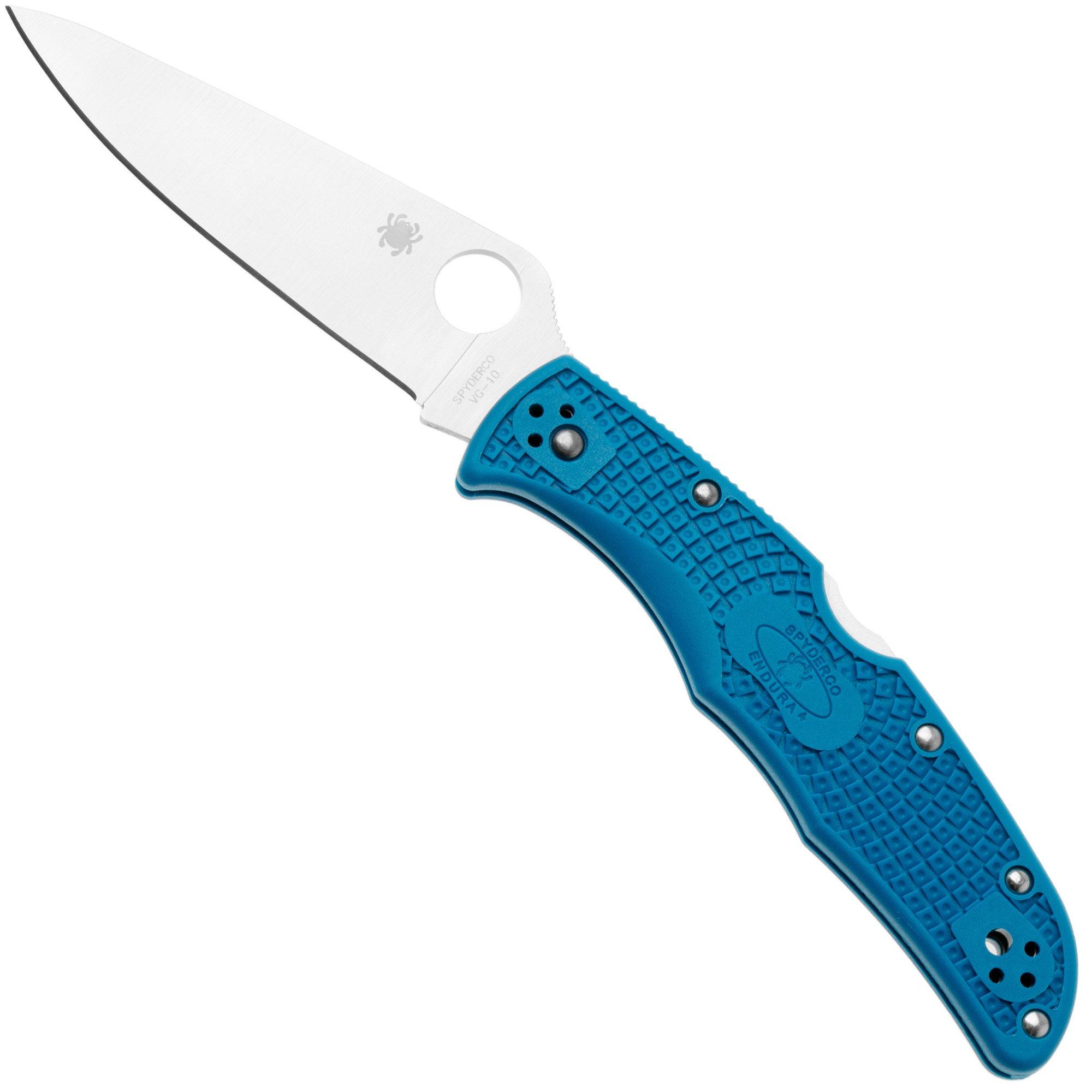 Nóż składany Spyderco Endura 4 niebieski C10FPBL