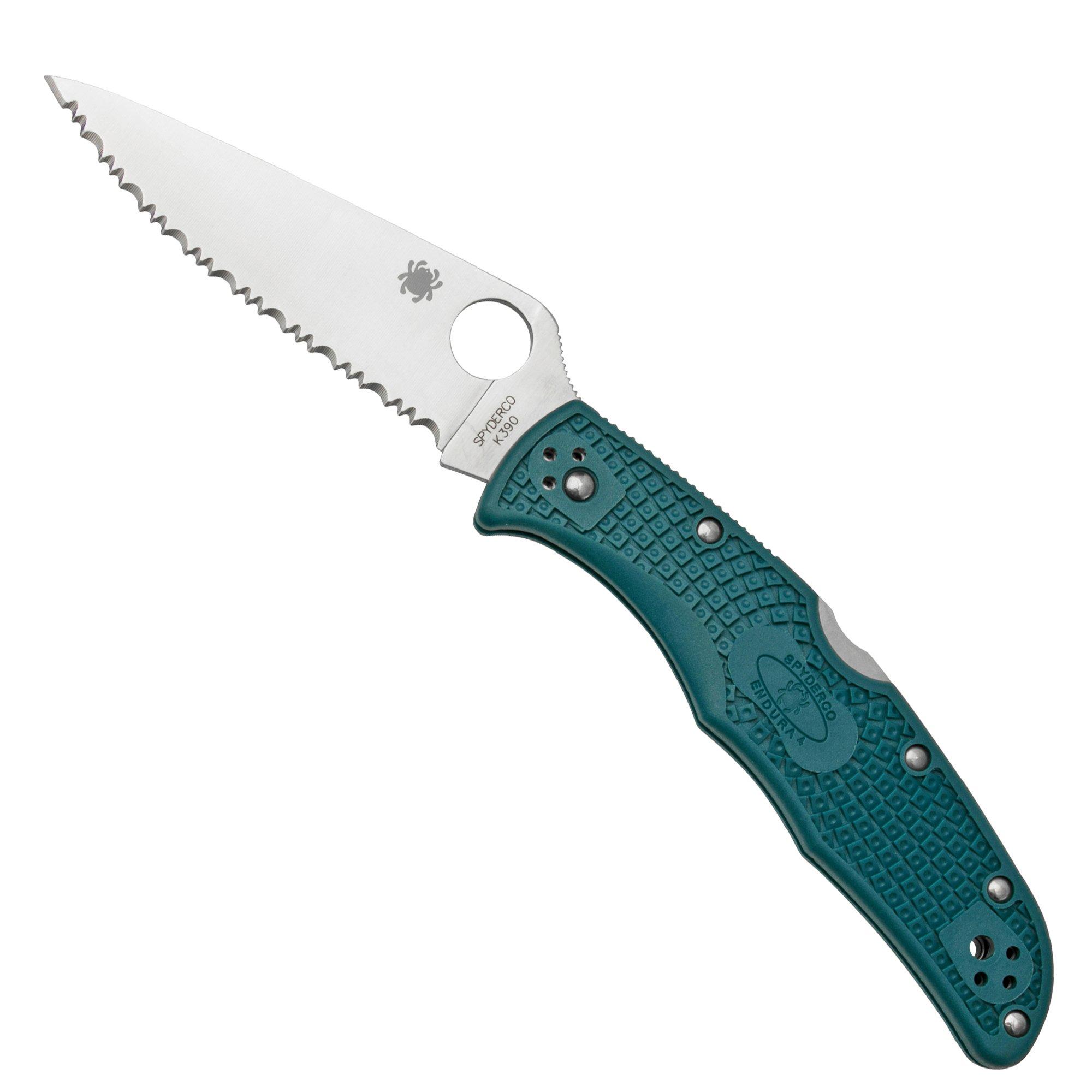 Nóż składany Spyderco Endura 4 K390 C10FSK390, ostrze ząbkowane