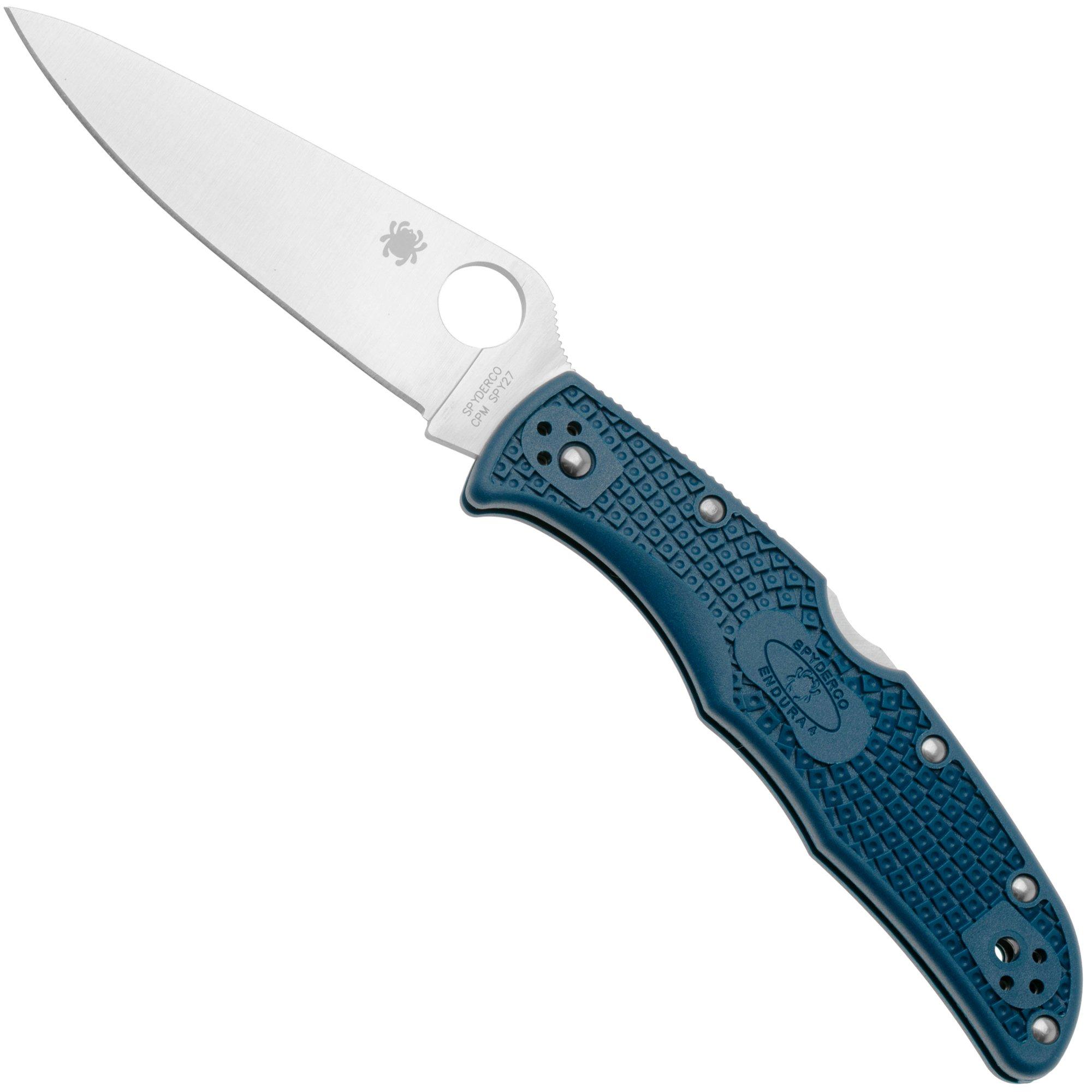 Spyderco Endura 4 CPM SPY27 C10PCBL Cobalt Blue FRN pocket knife