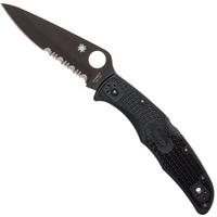 Image pour  Spyderco Endura 4 Black C10PSBBK partly serrated couteau de poche