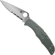 Nóż składany Spyderco Endura 4 Foliage Green C10PSFG, ostrze częściowo ząbkowane