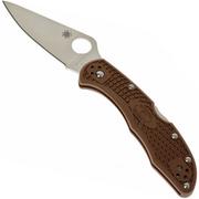 Spyderco Delica 4 Brown C11FPBN pocket knife