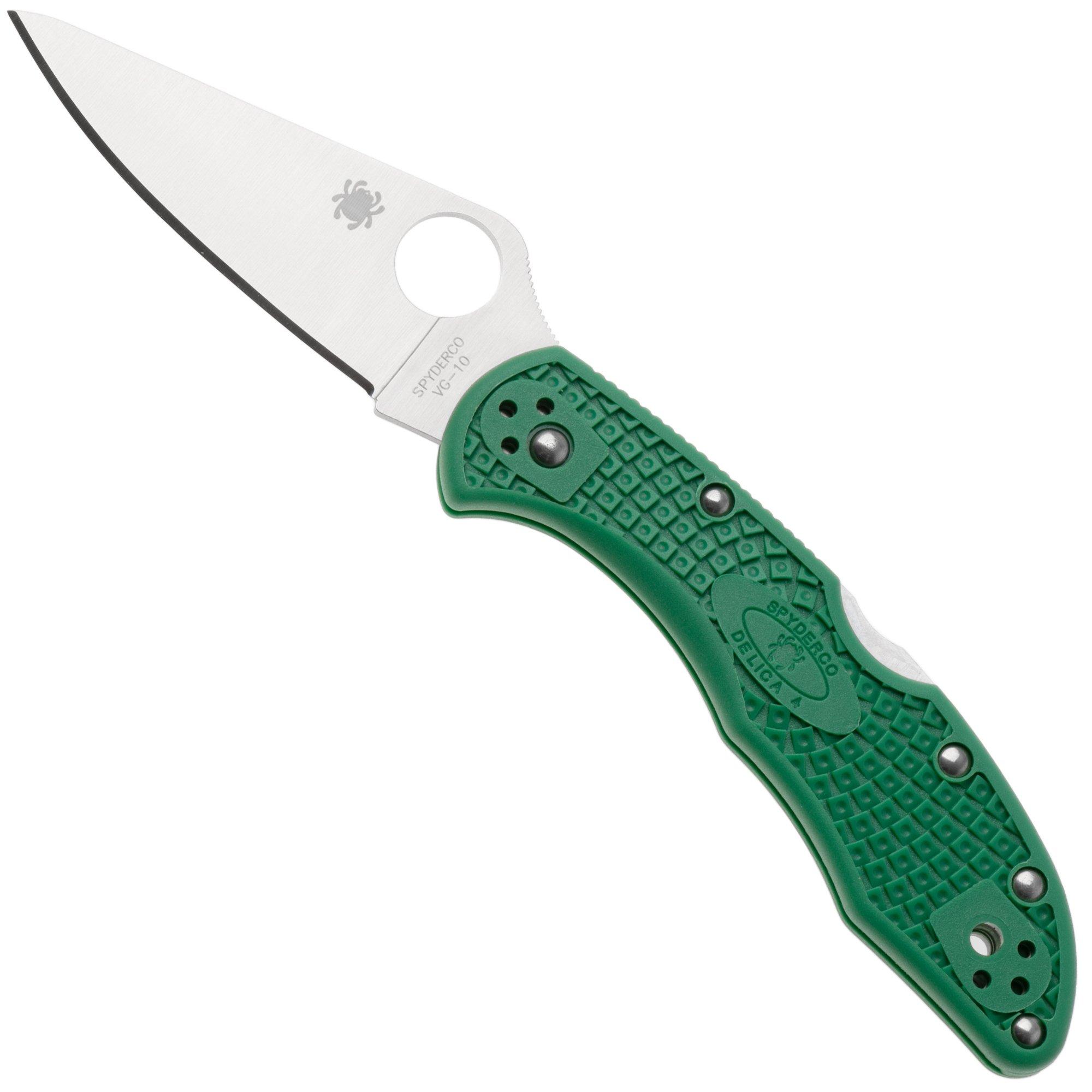 Spyderco Delica 4 C11FPGR Taschenmesser, grün