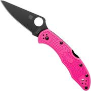 Spyderco Delica 4 Pink Black S30V C11FPPNS30VBK Pink Heals pocket knife