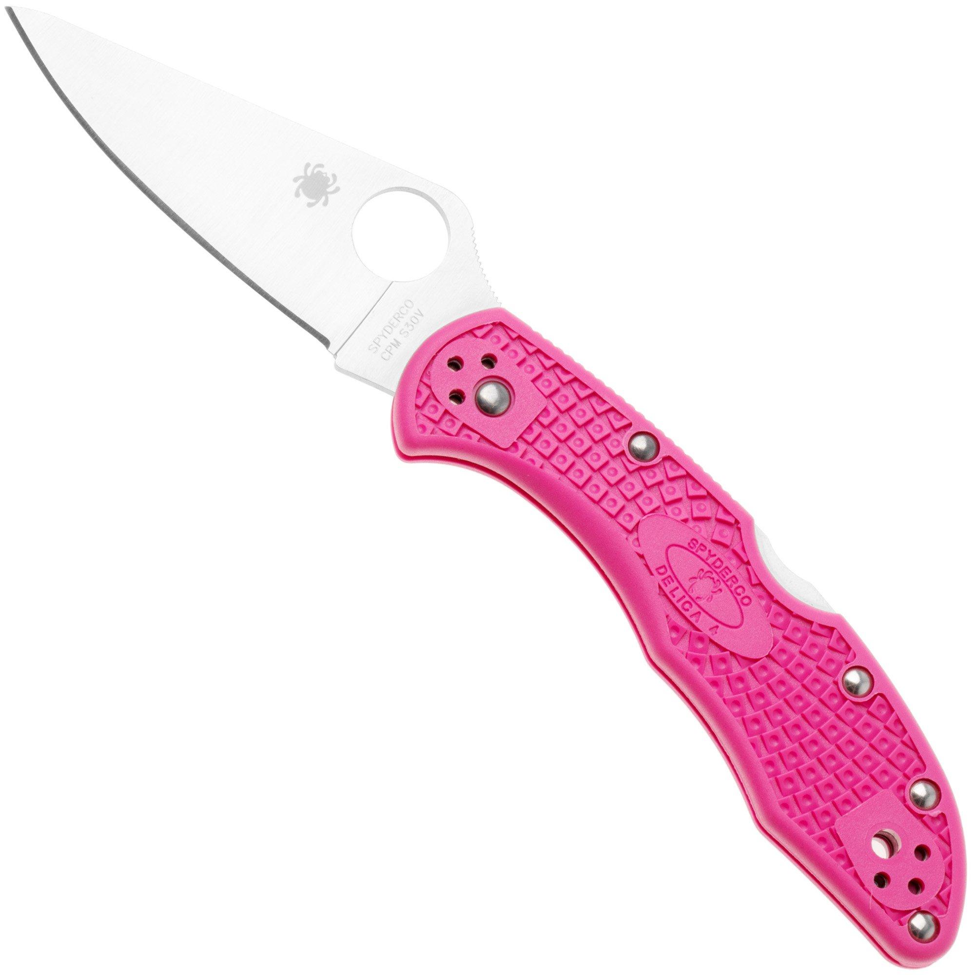 Spyderco Delica 4 Pink S30V C11FPPNS30V Pink Heals Taschenmesser