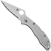 Spyderco Delica 4 Stainless Steel C11S serrated pocket knife