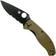 Image for Spyderco Tenacious Lightweight OD Green Black C122PSODBK FRN partly serrated pocket knife