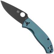 Nóż składany Spyderco Tenacious Black C122TIBLBKP Blue Titanium