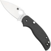 Spyderco Sage 6 Button Release Compression Lock C123CFBCLP Carbon Fiber G10 couteau de poche