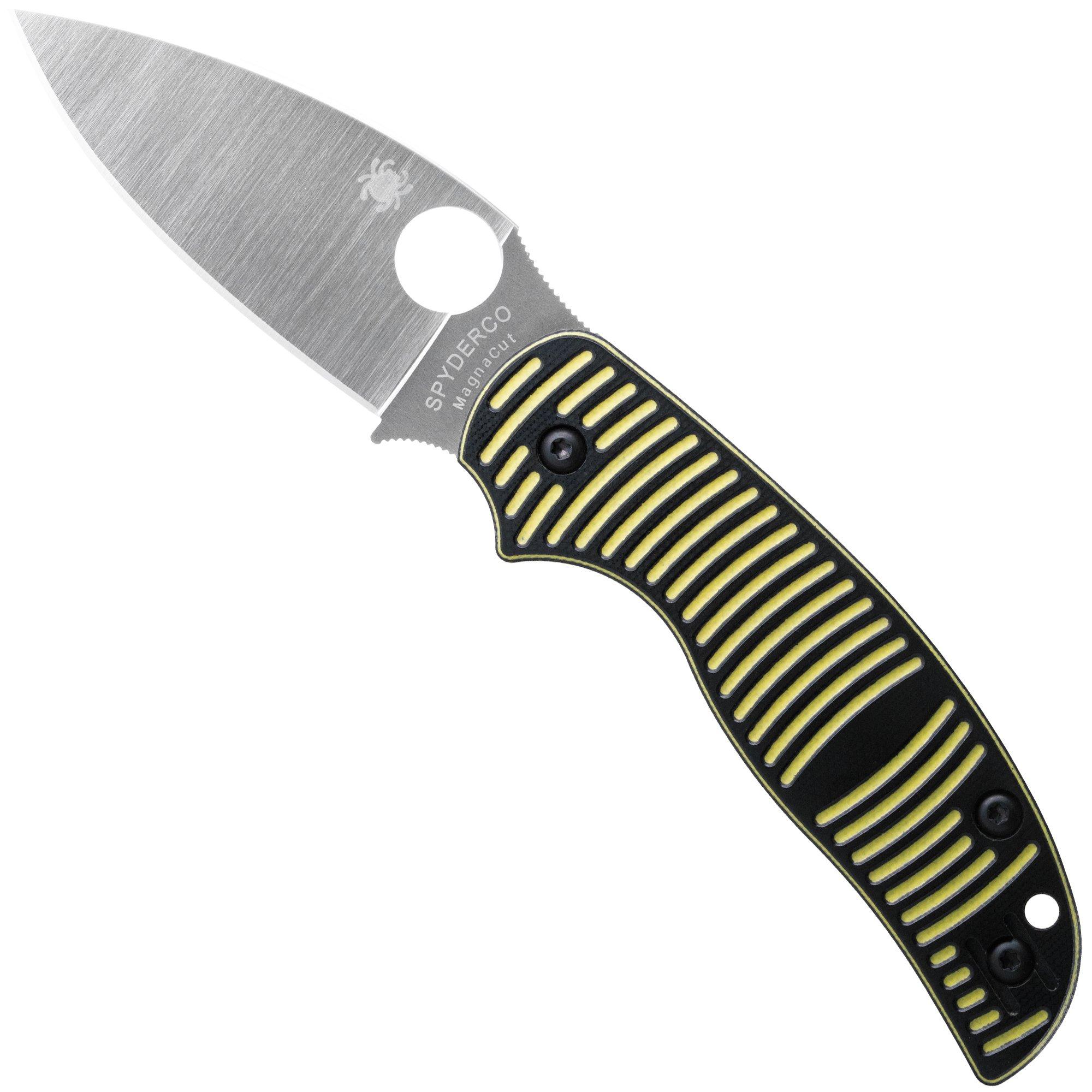 Spyderco Sage 5 Salt MagnaCut C123GPBKYLMC Yellow Black G10 Taschenmesser