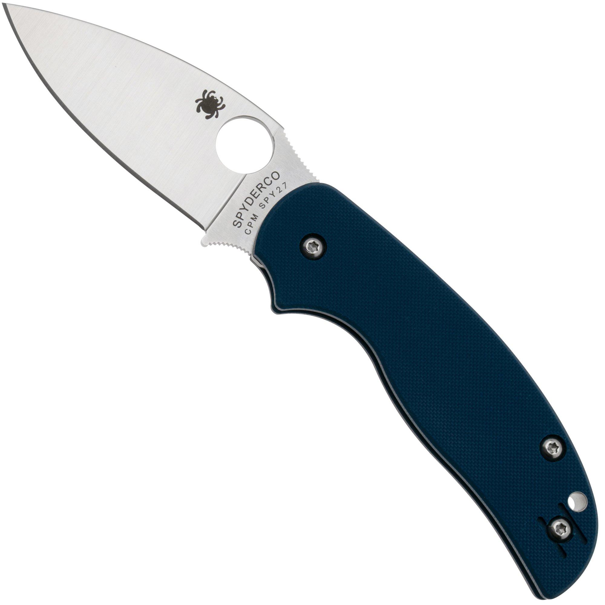 Spyderco Sage 5 CPM SPY27 C123GPCBL Cobalt Blue G10 Taschenmesser