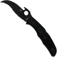 Afbeelding voor Spyderco Matriarch 2 Emerson Opener Black C12SBBK2W Black FRN, serrated zakmes