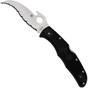 Image for Spyderco Matriarch 2 Emerson Opener C12SBK2W Black FRN, serrated pocket knife
