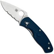 Spyderco Persistence Lightweight S35VN Blue C136PSBL FRN partially serrated pocket knife