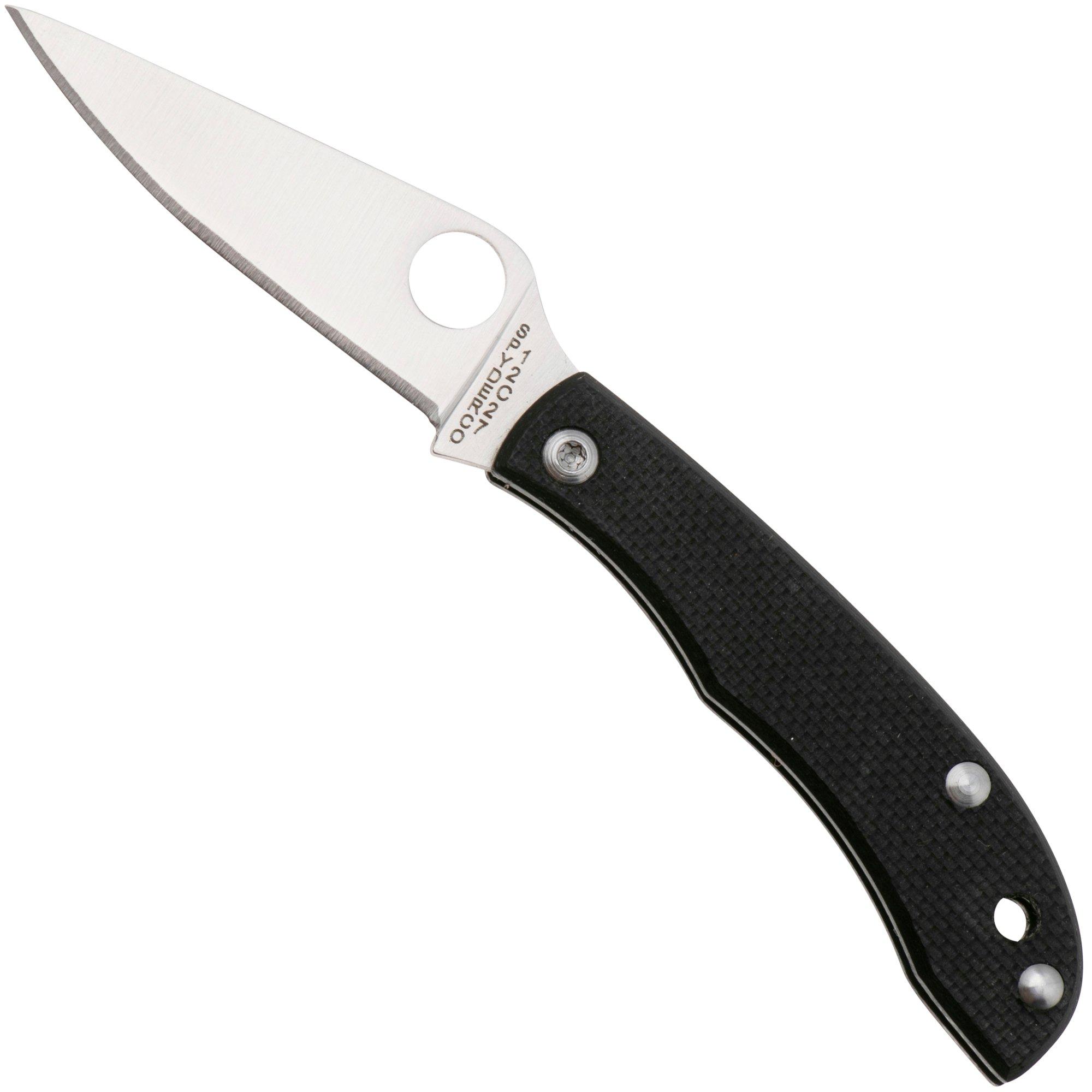 Nóż składany brelok Spyderco Honeybee Black G10 C137GBKP