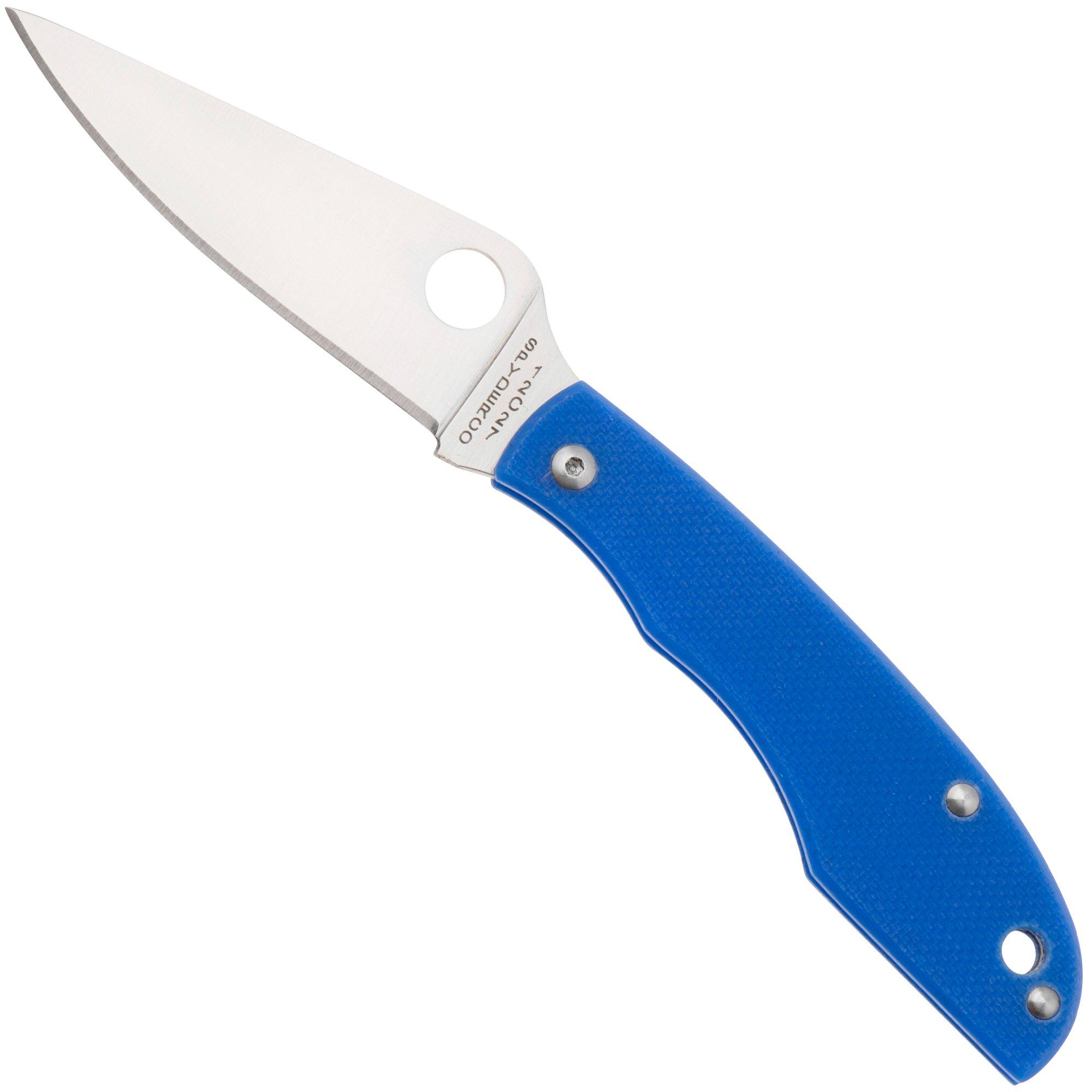Spyderco Grasshopper Blue G10 C138GBLP Schlüsselanhänger Taschenmesser