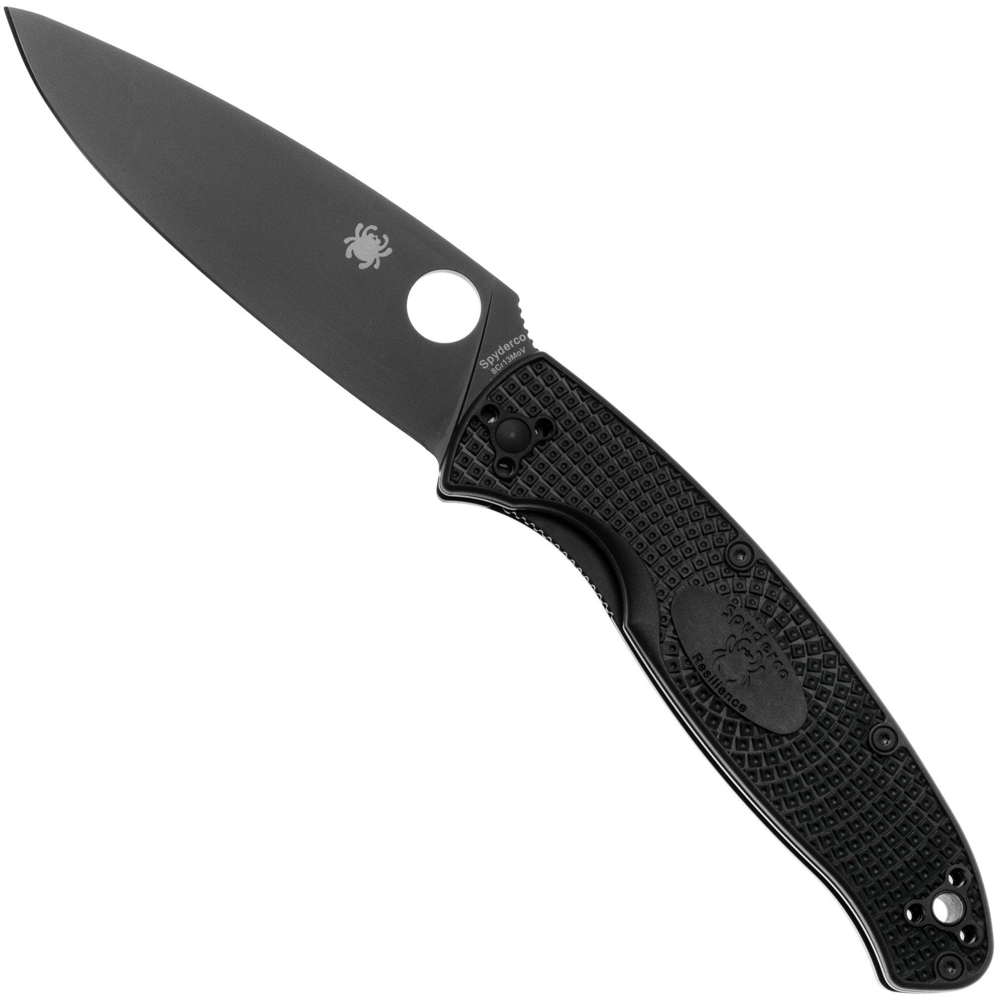 Spyderco Resilience Lightweight Black C142PBBK FRN pocket knife