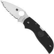 Spyderco Chaparral Lightweight C152SGY Gray FRN, serrated pocket knife