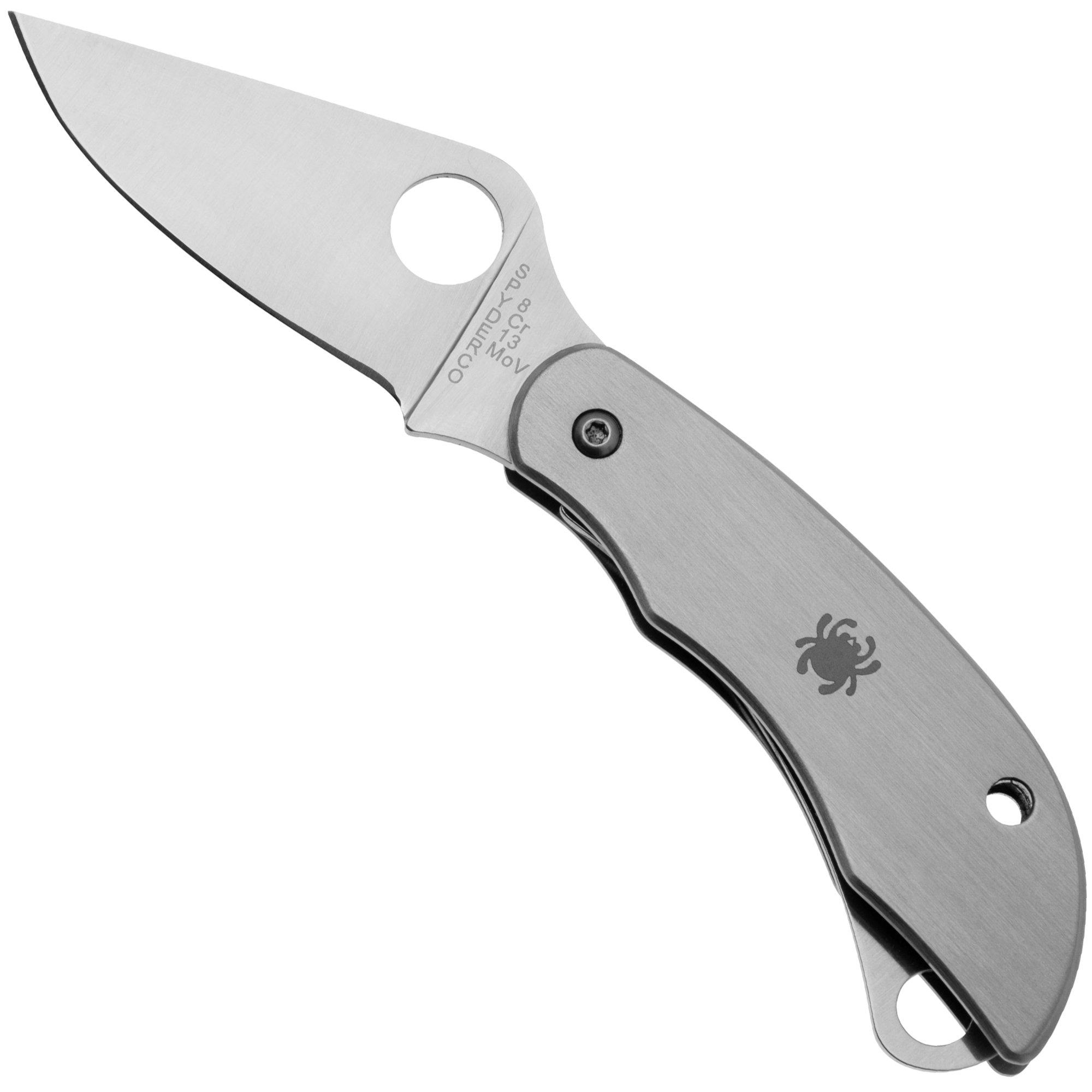 Nóż składany Spyderco Clipitool Plain/ostrze ząbkowane C176P-S Stainless Steel
