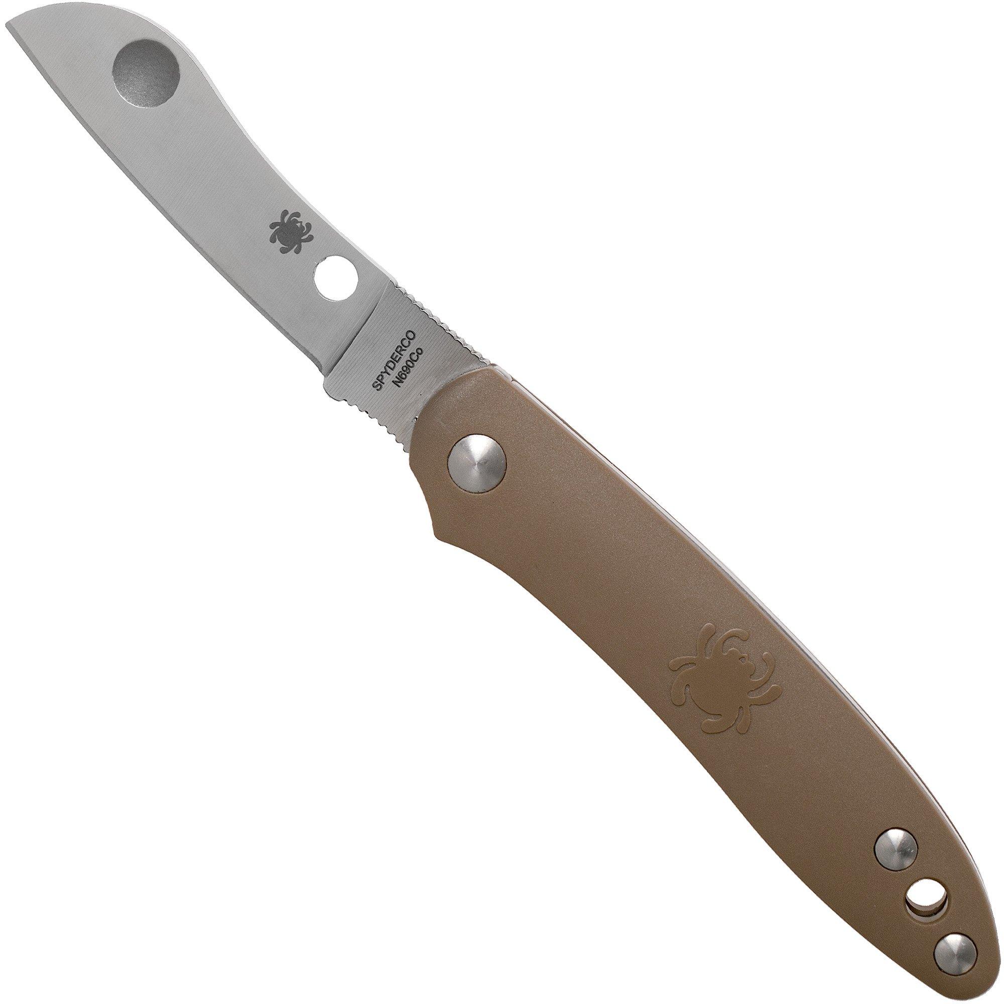 Nóż składany Spyderco Roadie Brown C189PBN