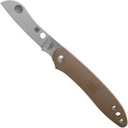 Spyderco Roadie Brown C189PBN pocket knife