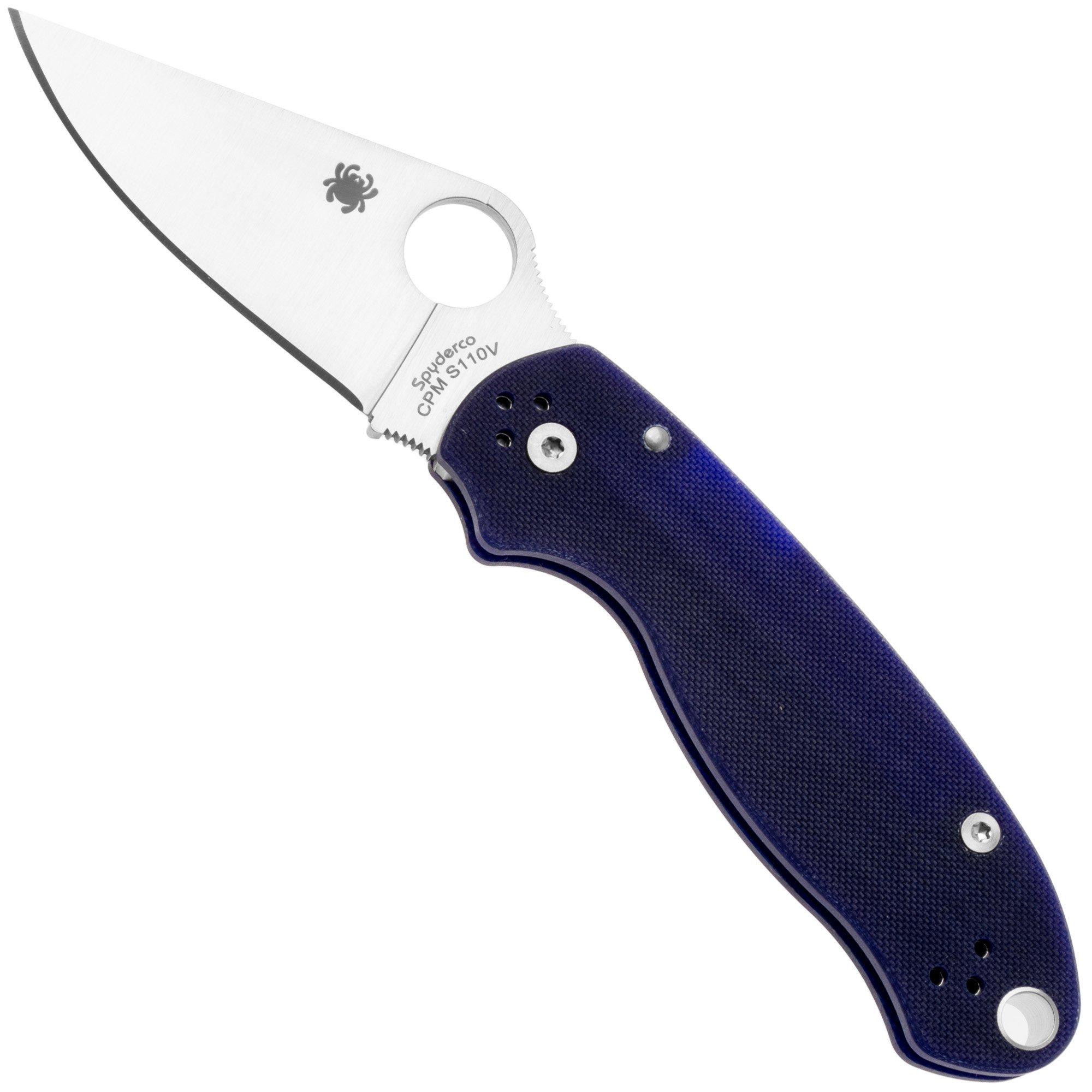 Spyderco Para 3 S110V Dark Blue C223GPDBL couteau de poche