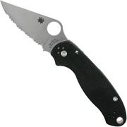 Spyderco Para 3 C223PBK serrated pocket knife
