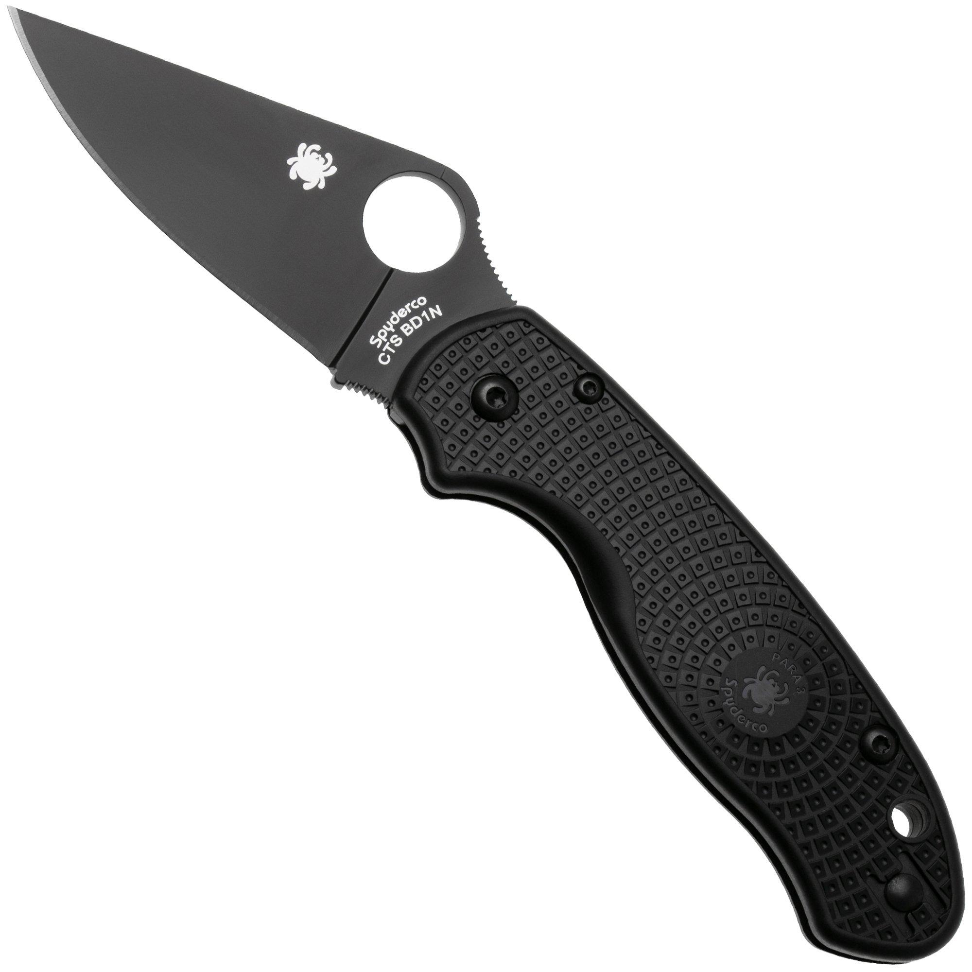 Spyderco Para 3 Lightweight Black C223PBBK FRN CTS-BD1N zakmes