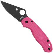 Spyderco Para 3 Lightweight Pink Black C223PPNBK FRN CTS-BD1N, Pink Heals pocket knife