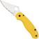 Image for Spyderco Para 3 Salt Lightweight CPM MagnaCut C223SYL Yellow FRN, serrated pocket knife