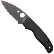 Spyderco Shaman C229GSBK Serrated couteau de poche, Sal Glesser design